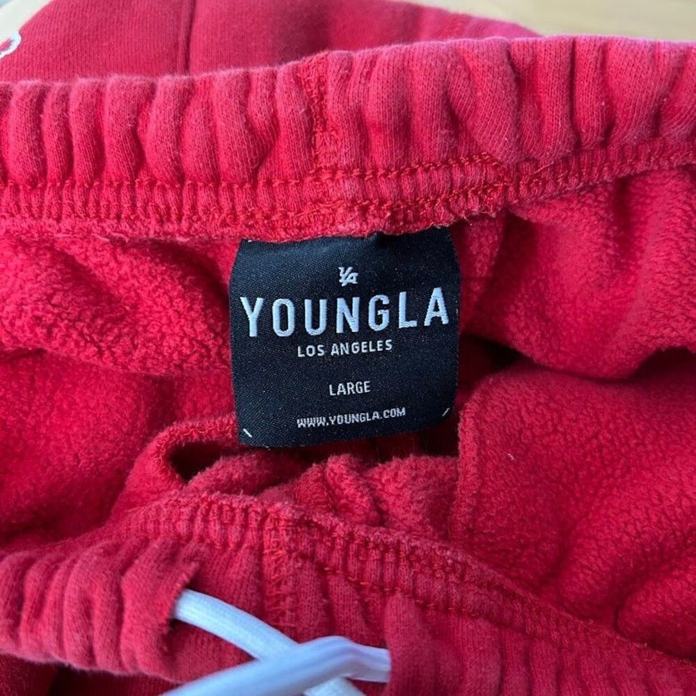 Young LA Immortal Joggers Men's L Red Sweatpants Drawstring - Picture 10 of 11